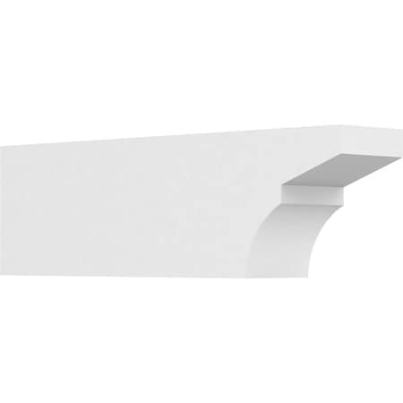 Ekena Millwork Standard Monterey Architectural Grade PVC Rafter Tail, 4"W X 6"H X 20"L RFTP04X06X20MON